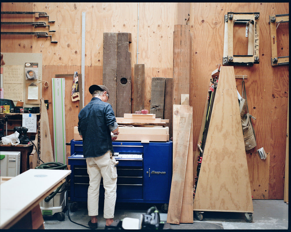 Gallery images of the Men’s Italian Denim Workshirt