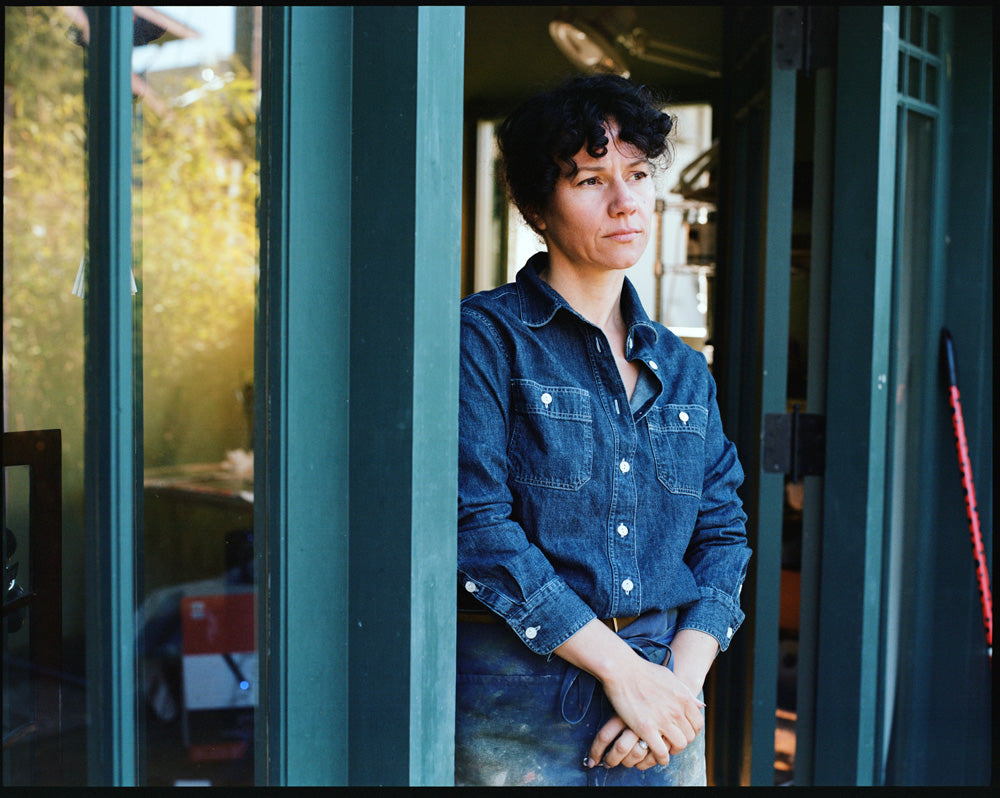 Gallery images of the Women’s Italian Denim Workshirt