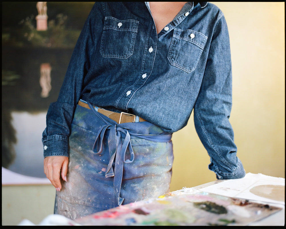 Gallery images of the Women’s Italian Denim Workshirt