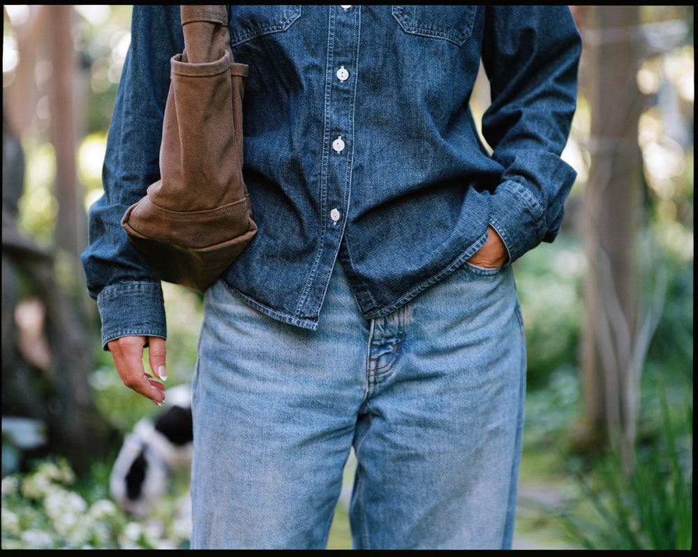 Gallery images of the Women’s Italian Denim Workshirt