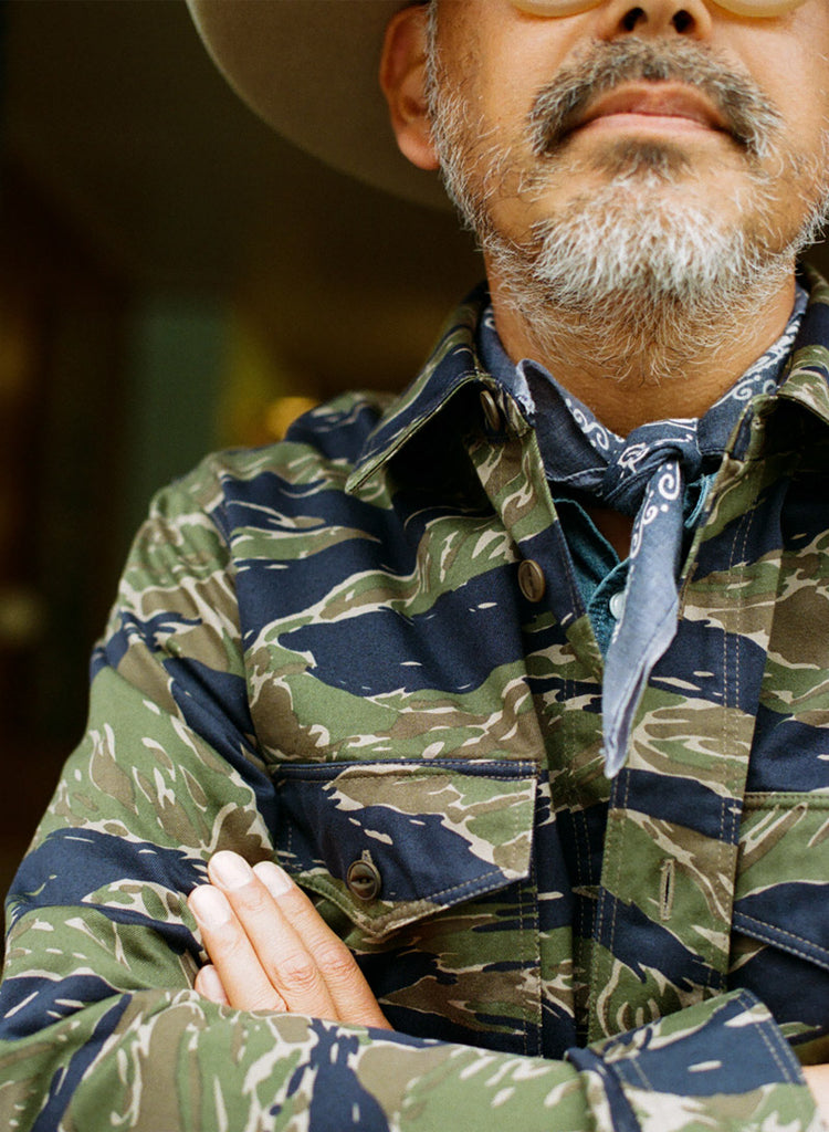 main TIGER STRIPE MAYFLY OVERSHIRT - MEN'S