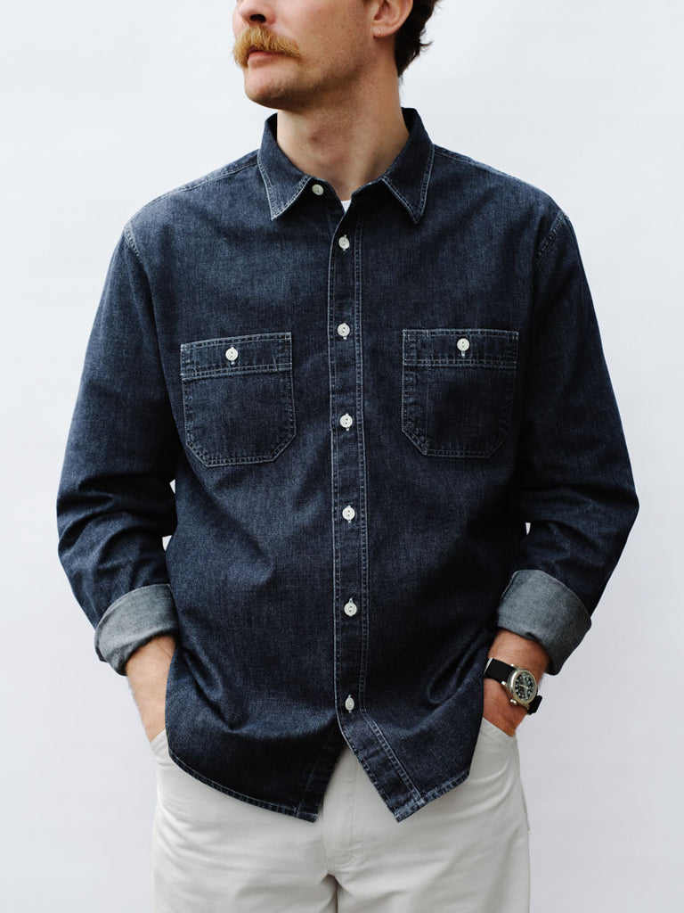 main Men’s Italian Denim Workshirt