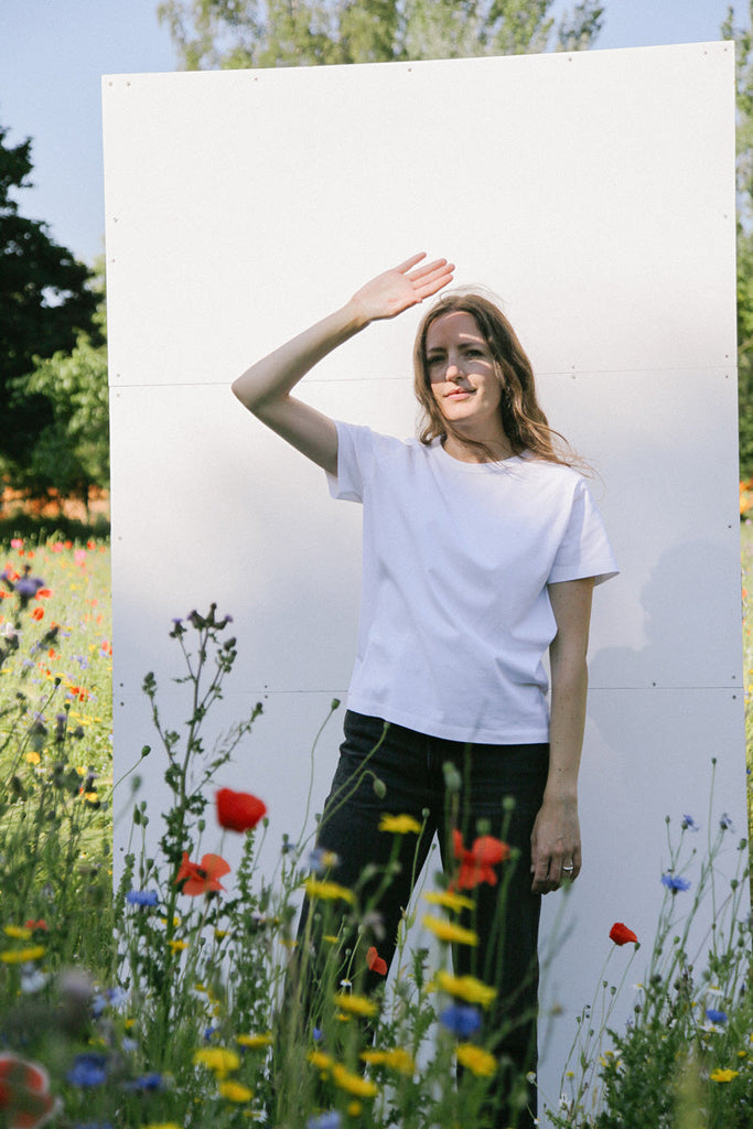 main Women's Mid-Weight Six Mile Tee - White (SAMPLE)