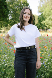 main Women's Mid-Weight Six Mile Tee - White (SAMPLE)