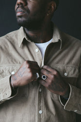 main Men’s French Corduroy Workshirt - Oat