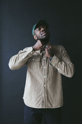 main Men’s French Corduroy Workshirt - Oat