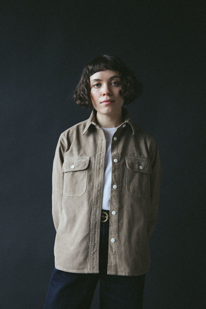 main Women’s French Corduroy Workshirt - Oat
