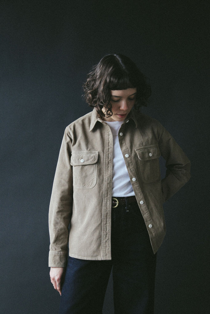 main Women’s French Corduroy Workshirt - Oat