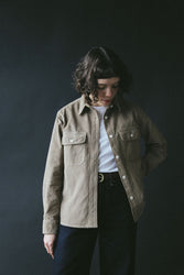main Women’s French Corduroy Workshirt - Oat