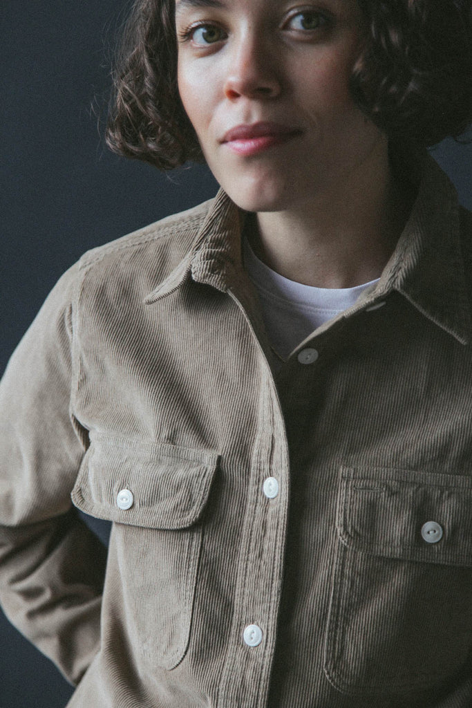 main Women’s French Corduroy Workshirt - Oat