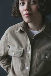 main Women’s French Corduroy Workshirt - Oat