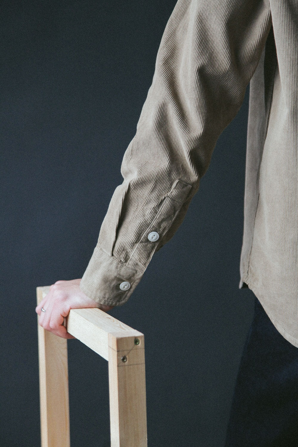 Gallery images of the Women’s French Corduroy Workshirt - Oat
