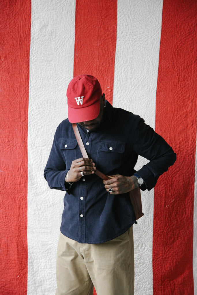 main Men’s French Corduroy Workshirt - French Navy