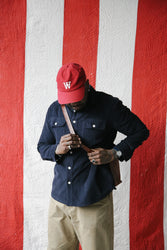 main Men’s French Corduroy Workshirt - French Navy