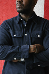 main Men’s French Corduroy Workshirt - French Navy