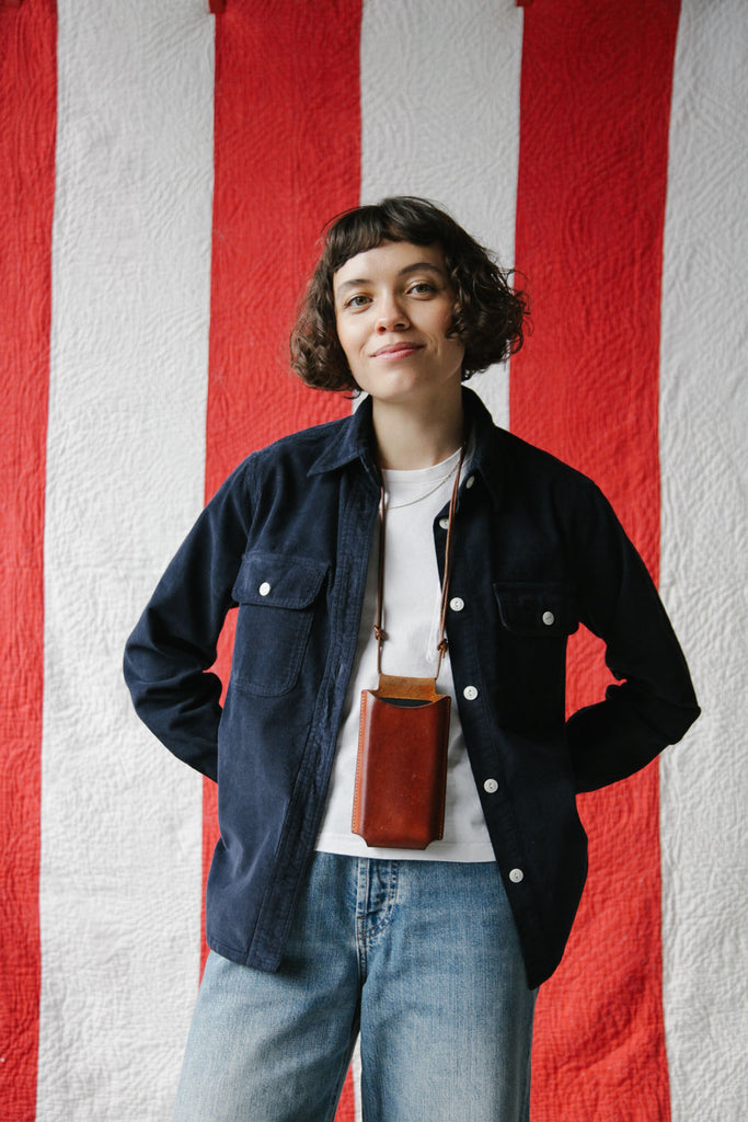 main Women’s French Corduroy Workshirt - French Navy