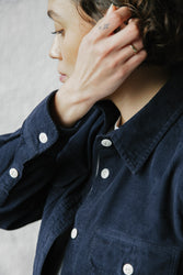 main Women’s French Corduroy Workshirt - French Navy