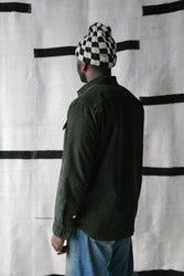 main Men’s French Corduroy Workshirt - Pine Green