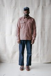 main Men’s French Corduroy Workshirt - Smokey Pink