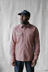 main Men’s French Corduroy Workshirt - Smokey Pink