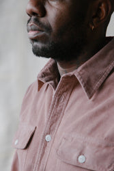 main Men’s French Corduroy Workshirt - Smokey Pink