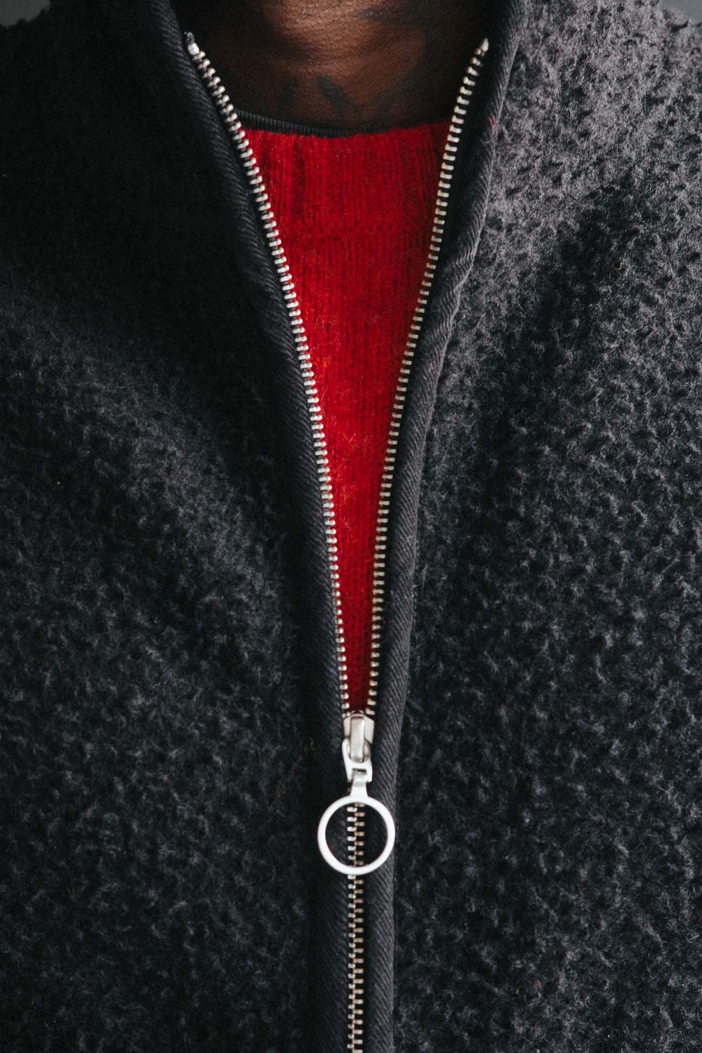Gallery images of the THE CASENTINO BLANKET VEST - BLACK