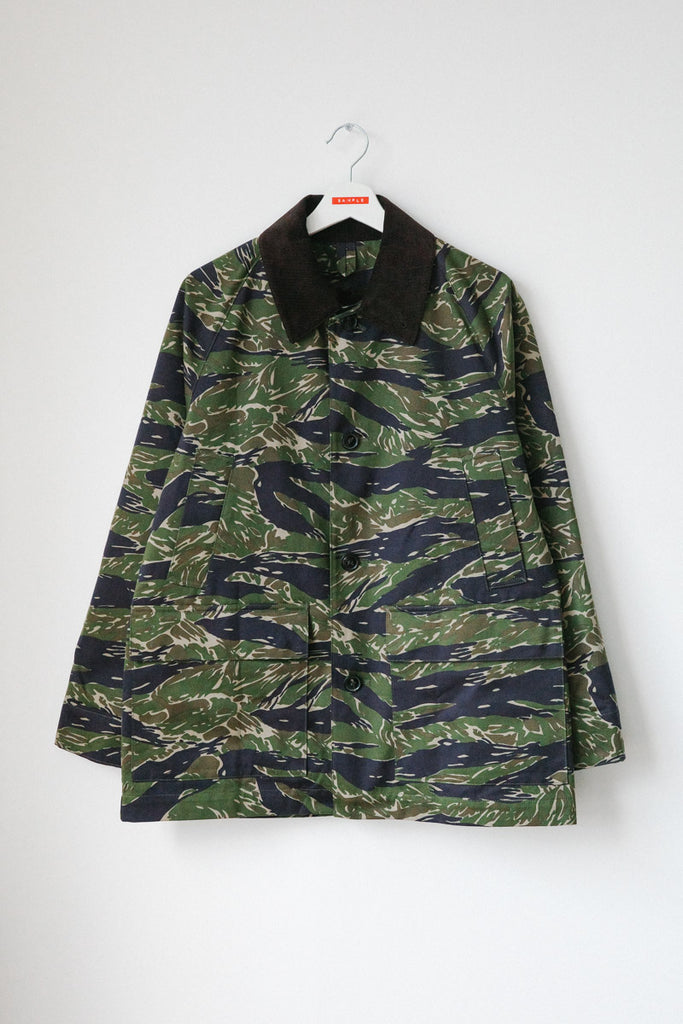 main BATCH NO.17 - TIGER STRIPE CHINO TWILL BARN JACKET (SAMPLE)