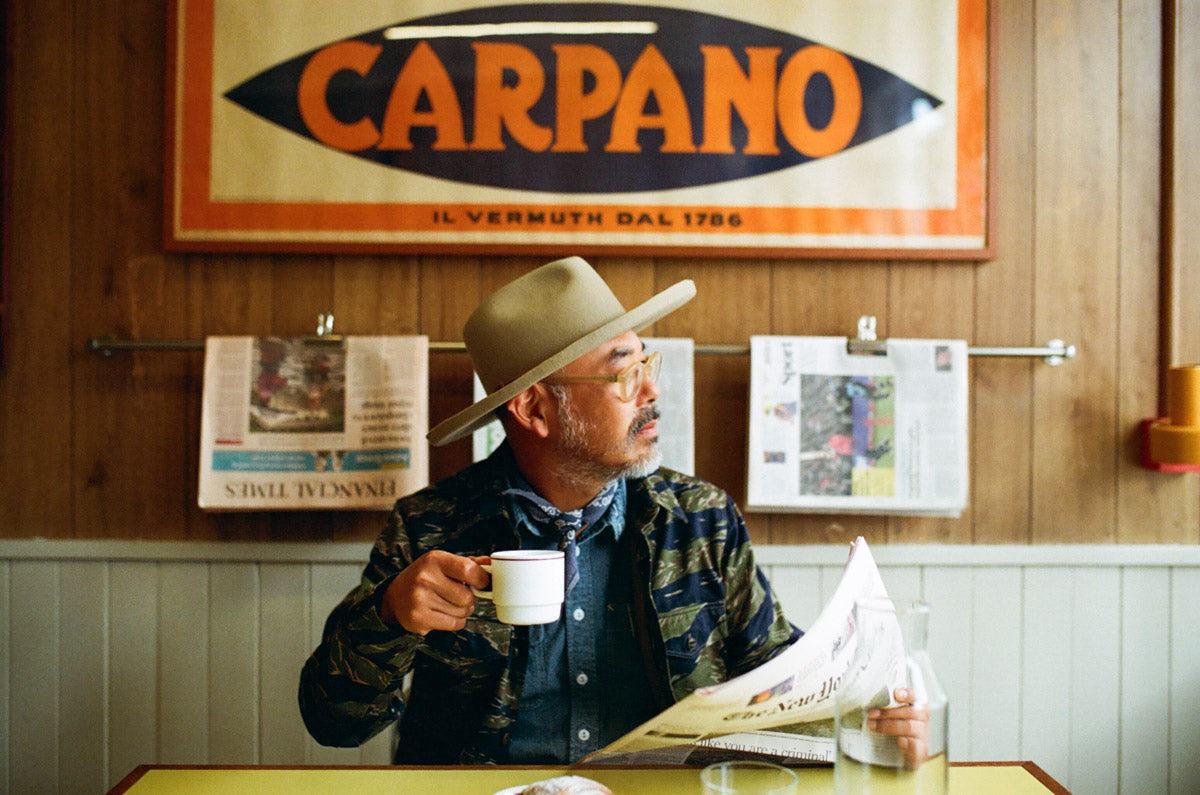 Gallery images of the TIGER STRIPE MAYFLY OVERSHIRT - MEN'S