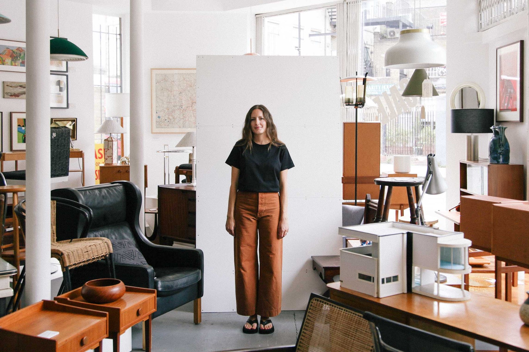 Gallery images of the Black Six Mile Tee - Women's