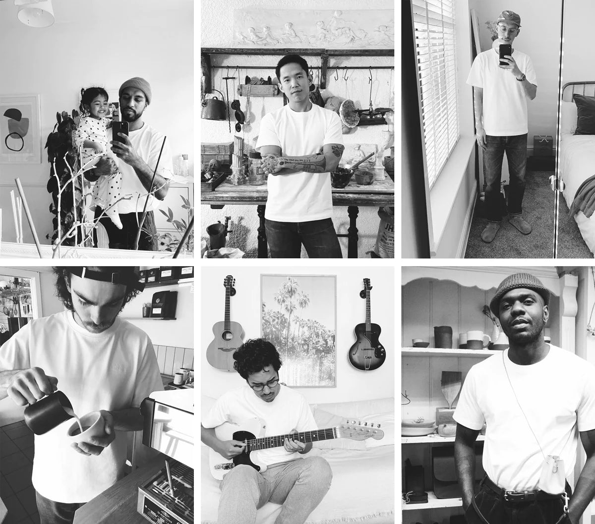 Gallery images of the White Six Mile Tee - Men's