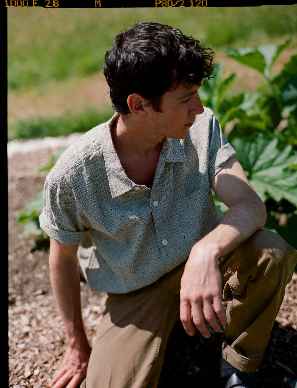 Gallery images of the Men’s Japanese Cotton Linen Shirt - Natural