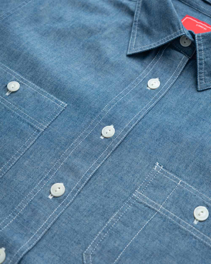 main Women’s Japanese Indigo Chambray Workshirt (Sample)