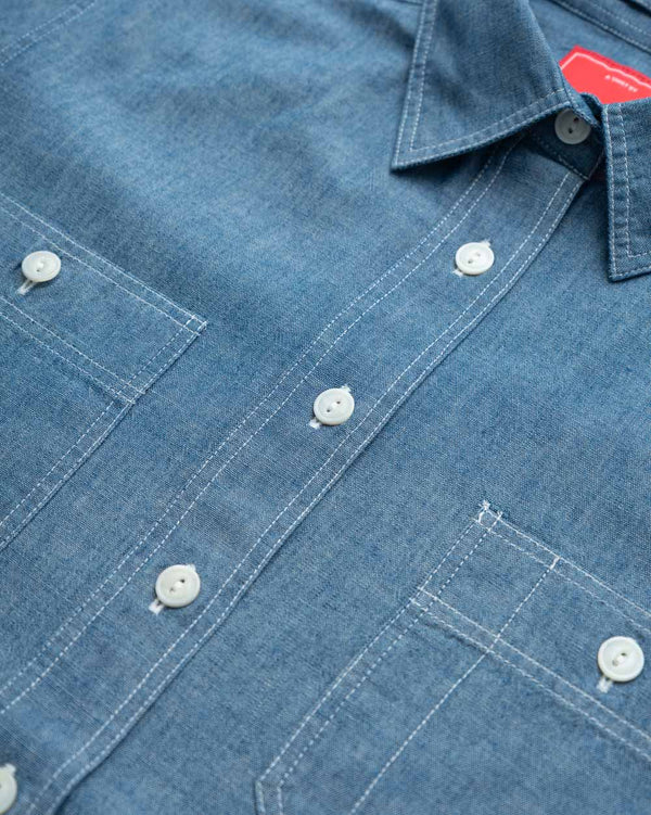 Women’s Japanese Indigo Chambray Workshirt (Sample)