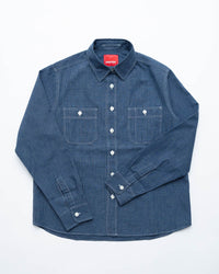main Women’s Japanese Indigo Micro Check Workshirt (Sample)
