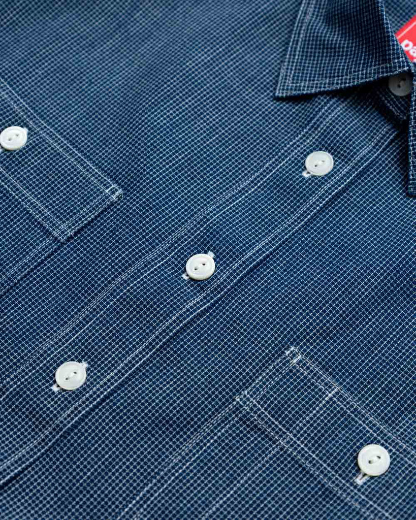 main Women’s Japanese Indigo Micro Check Workshirt (Sample)