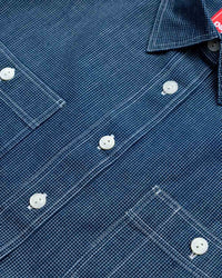 main Women’s Japanese Indigo Micro Check Workshirt (Sample)