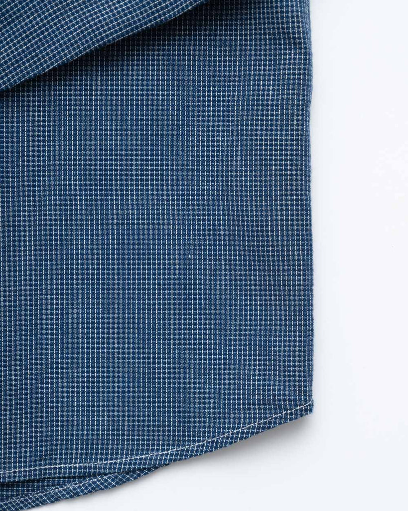 main Women’s Japanese Indigo Micro Check Workshirt (Sample)