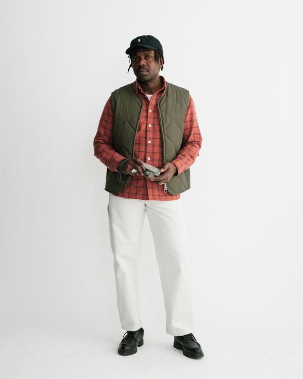 MEN'S SPRUCE GREEN QUILTED VEST