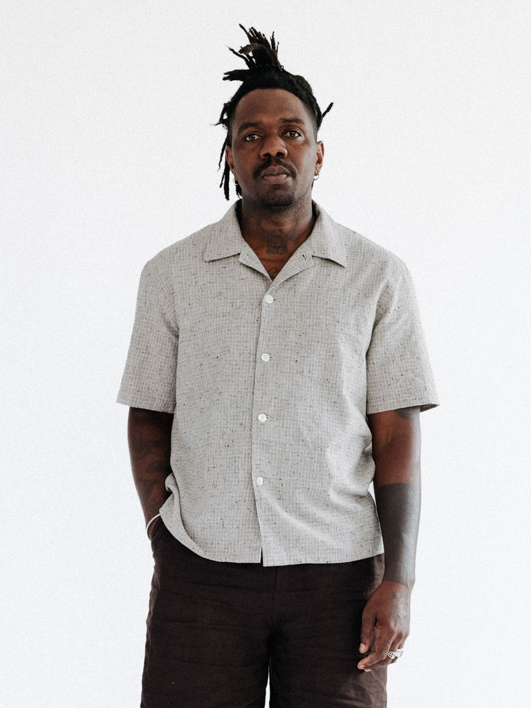 main Men’s Japanese Cotton Linen Shirt - Natural