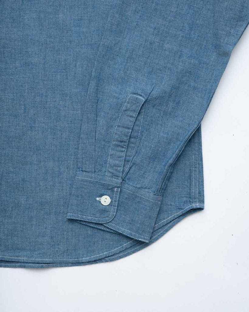 main Men’s Japanese Indigo Chambray Workshirt (Sample)
