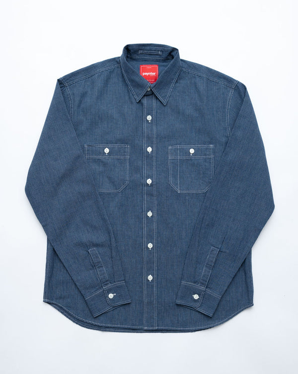 Men’s Japanese Indigo Micro Check Workshirt (Sample)