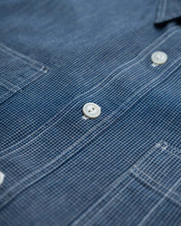 main Men’s Japanese Indigo Micro Check Workshirt (Sample)