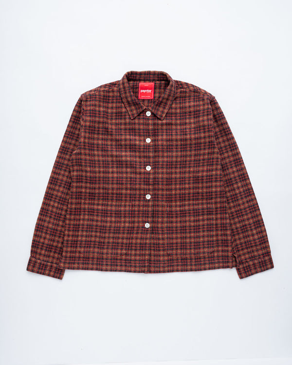 WOMEN'S RED CHECK EASY SHIRT (Hip Pocket Sample)