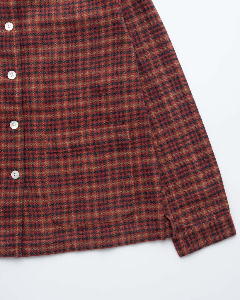 main WOMEN'S RED CHECK EASY SHIRT (Hip Pocket Sample)