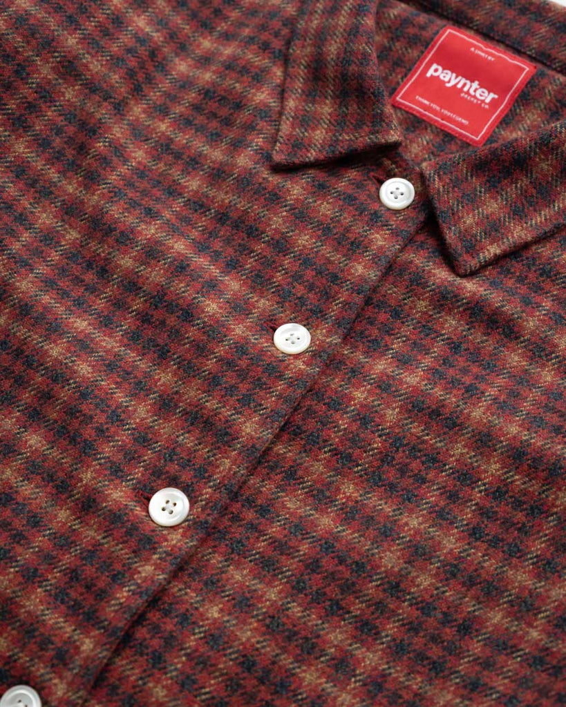 main WOMEN'S RED CHECK EASY SHIRT (Hip Pocket Sample)