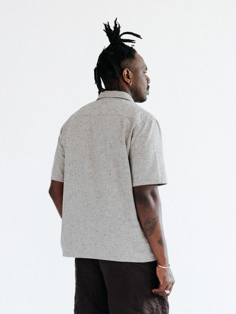 main Men’s Japanese Cotton Linen Shirt - Natural
