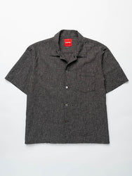 main Men’s Japanese Cotton Linen Shirt - Black