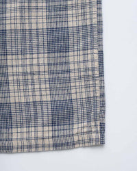 main Men's Japanese Ecru Check Short Sleeve Shirt (Sample)