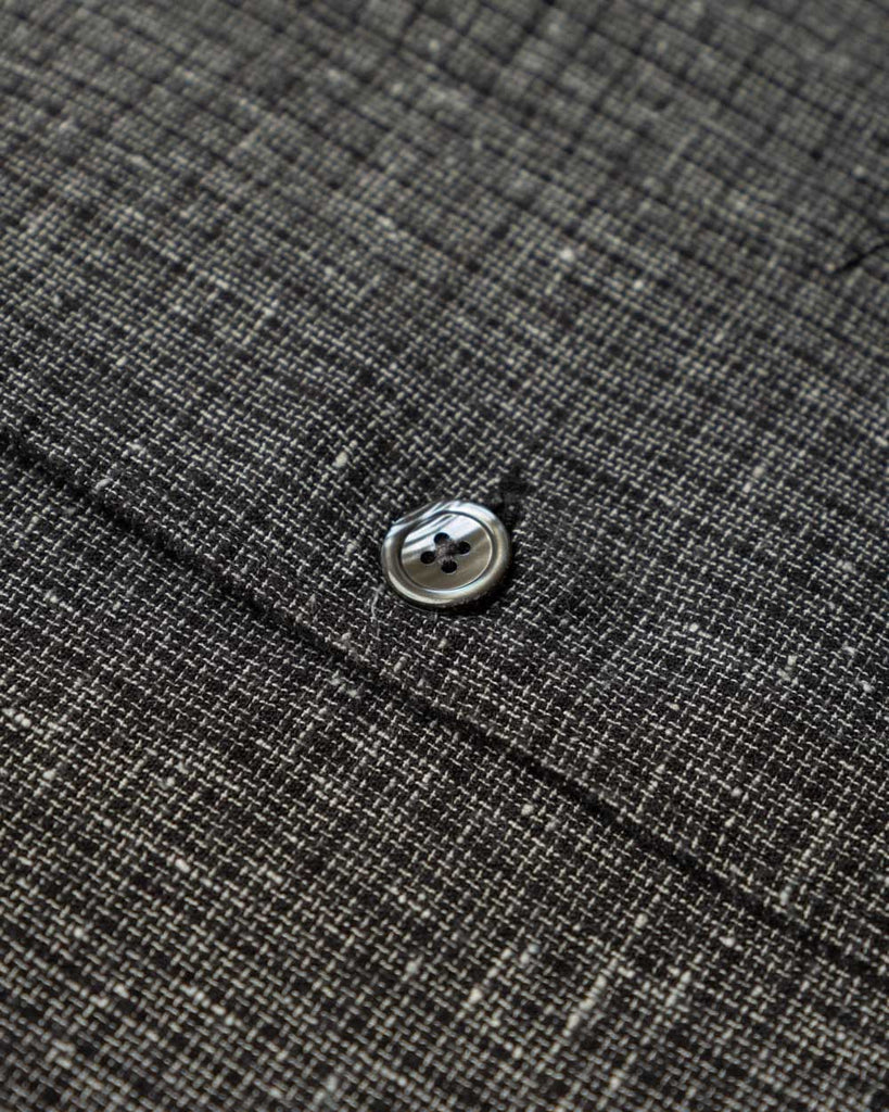 main Men’s Japanese Cotton Linen Shirt - Black