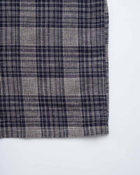 main Men's Japanese Indigo Check Short Sleeve Shirt (Sample)